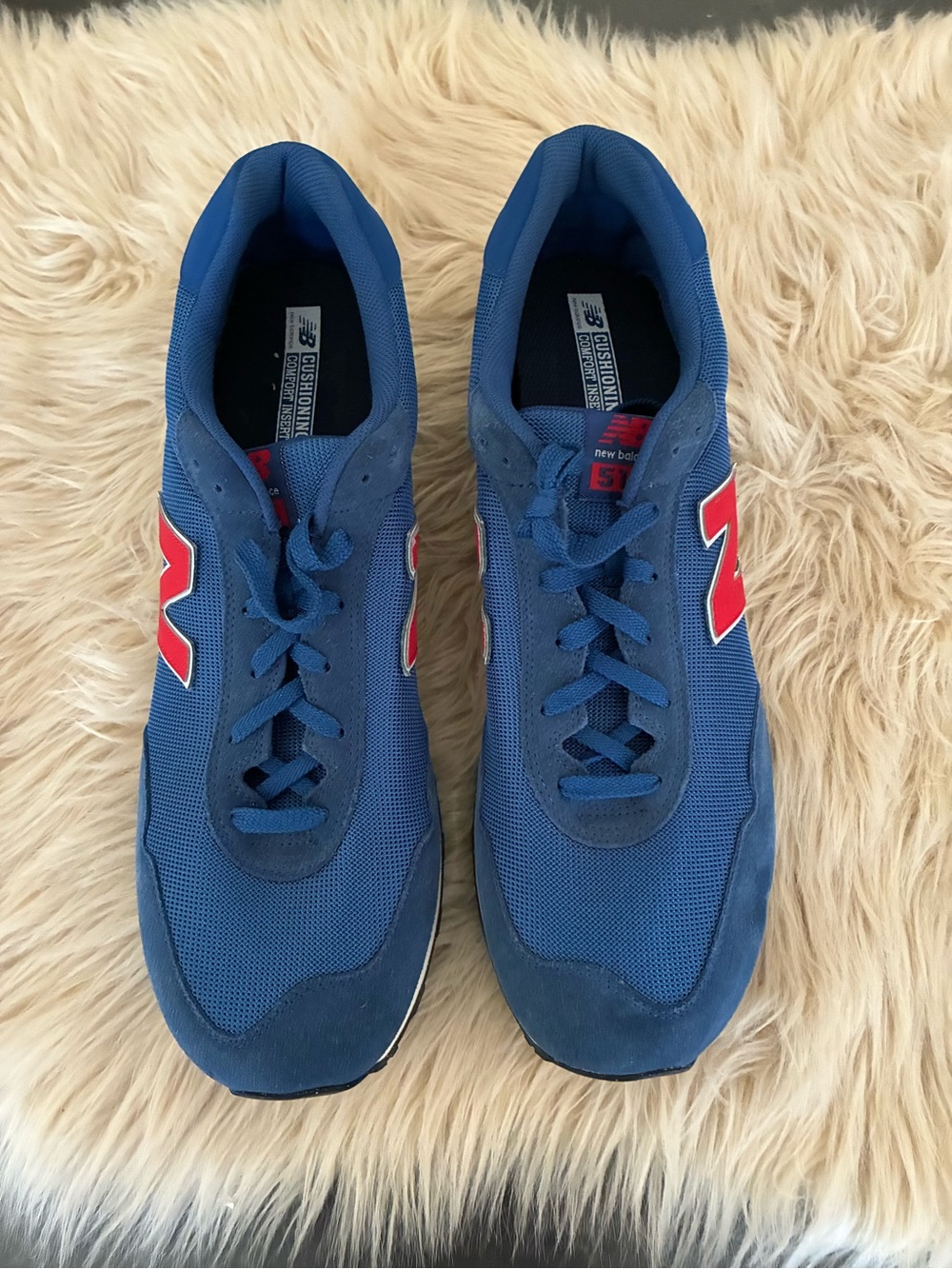 NWOT NEW BALANCE 515 in Blue/Red/White Suede/Mesh
Size 18 - Picture 5 of 10